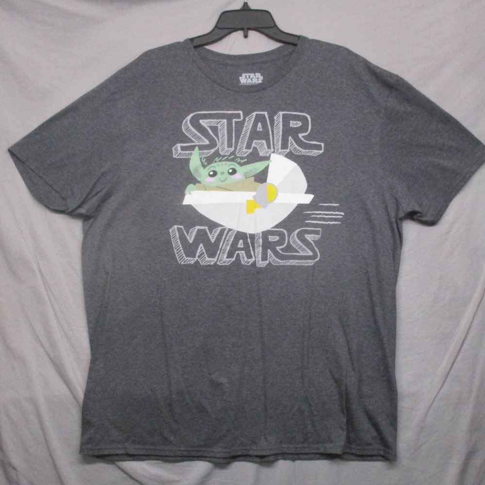 Mad‎ Engine Star Wars Graphic Print T-Shirt Gray Men Size | XXL